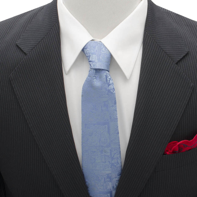 DC Superman Comic Blue Mens Tie DC Comics Ties - Paul Malone.com