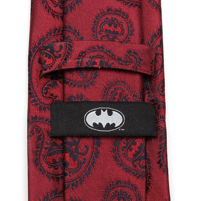 DC Batman Red Paisley Tie DC Comics Ties - Paul Malone.com