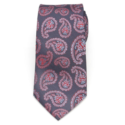 DC Superman Red and Blue Paisley Tie Cufflinks.com Tie - Paul Malone.com