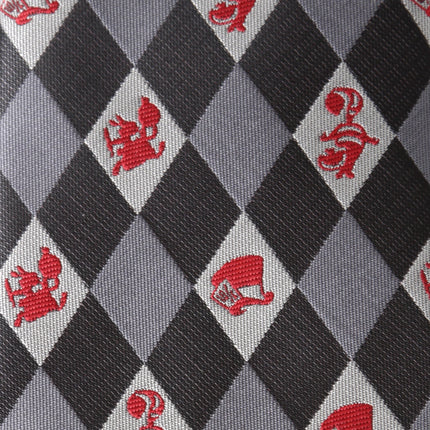 Disney Alice in Wonderland Gray Men's Tie Disney Ties - Paul Malone.com