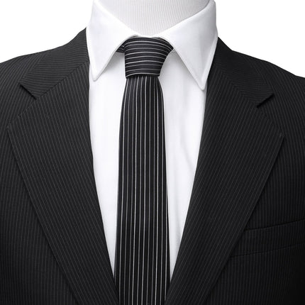 Disney The Nightmare Before Christmas Jack Skellington Striped Men's Tie Disney Ties - Paul Malone.com