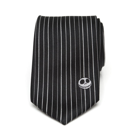 Disney The Nightmare Before Christmas Jack Skellington Striped Men's Tie Disney Ties - Paul Malone.com