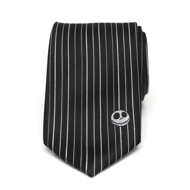 Disney The Nightmare Before Christmas Jack Skellington Striped Men's Tie Cufflinks.com Tie - Paul Malone.com