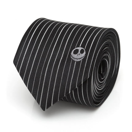 Disney The Nightmare Before Christmas Jack Skellington Striped Men's Tie Disney Ties - Paul Malone.com