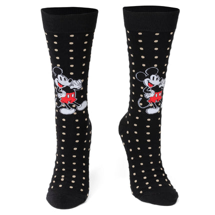 Disney Mickey Mouse Dot Socks and Blue Lapel Pin Gift Set Disney Socks - Paul Malone.com