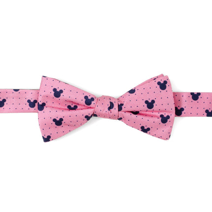 Disney Mickey Mouse Pink Dot Silhouette Pre-Tied Bow Tie Cufflinks.com Bowtie - Paul Malone.com