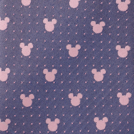 Disney Mickey Mouse Purple and Pink Dot Silhouette Tie Disney Ties - Paul Malone.com