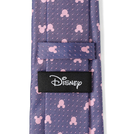 Disney Mickey Mouse Purple and Pink Dot Silhouette Tie Disney Ties - Paul Malone.com