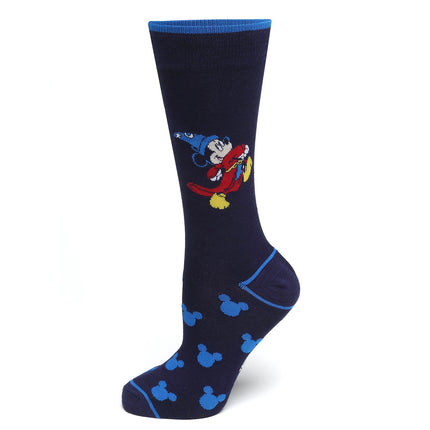 Disney Fantasia Mickey Mouse Navy Socks and Blue Lapel Pin Gift Set Disney Socks - Paul Malone.com