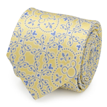 Disney Mickey Mouse Yellow Multi Men's Tie Disney Ties - Paul Malone.com