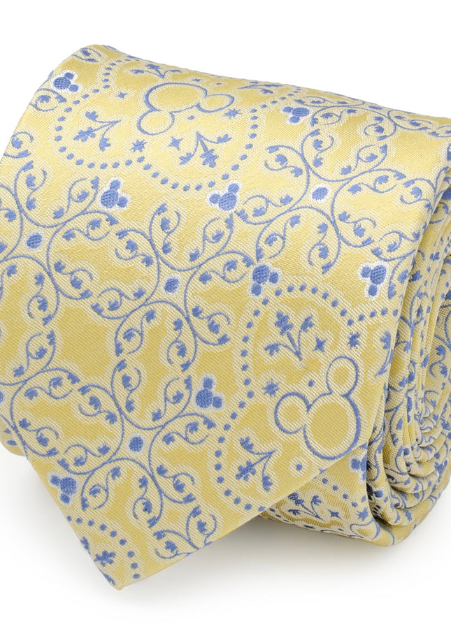Disney Mickey Mouse Yellow Multi Men's Tie Disney Ties - Paul Malone.com
