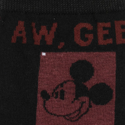 Disney Mickey Mouse Red Check Sock and Mickey Blue Lapel Pin Gift Set Disney Socks - Paul Malone.com