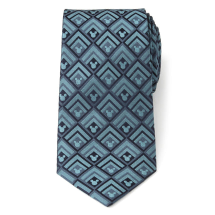 Disney Mickey Mouse Diamond Teal Men's Tie Disney Ties - Paul Malone.com