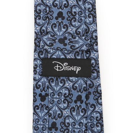 Disney Mickey Mouse Damask Tile Blue Men's Tie Disney Ties - Paul Malone.com