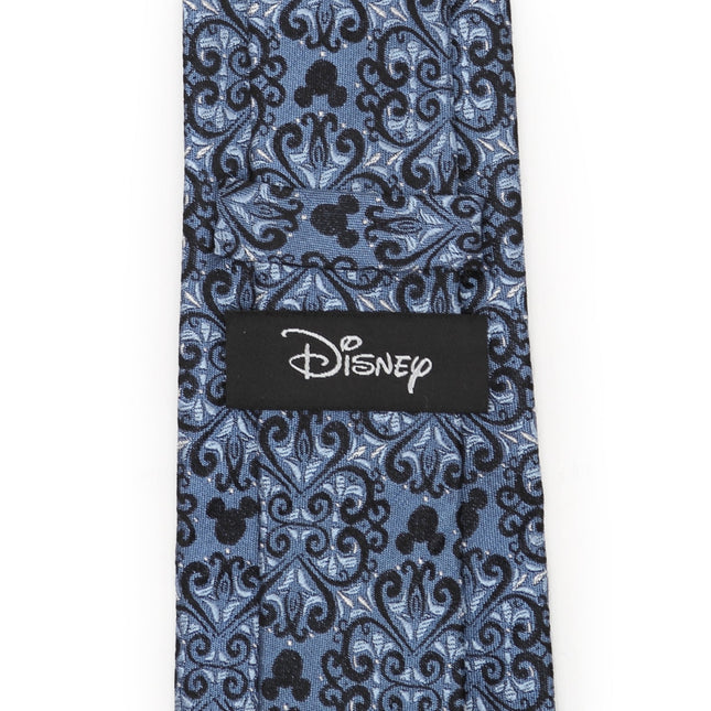 Disney Mickey Mouse Damask Tile Blue Men's Tie Cufflinks.com Tie - Paul Malone.com