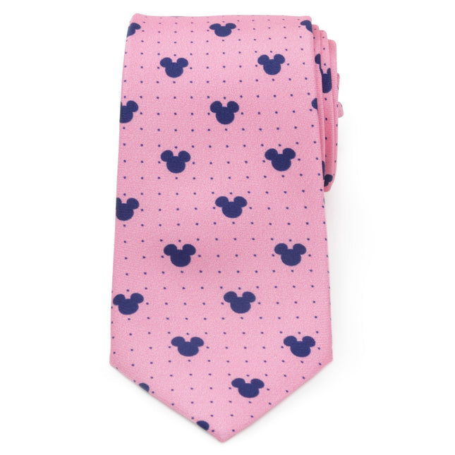 Disney Mickey Mouse Dot Pink Men's Tie Cufflinks.com Tie - Paul Malone.com