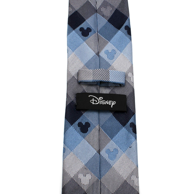 Disney Mickey Mouse Blue Plaid Mens Tie Cufflinks.com Tie - Paul Malone.com