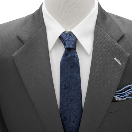 Disney Mickey Mouse Navy Paisley Men's Tie Disney Ties - Paul Malone.com