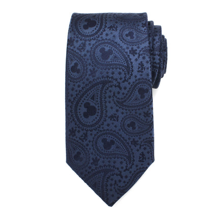 Disney Mickey Mouse Navy Paisley Men's Tie Disney Ties - Paul Malone.com