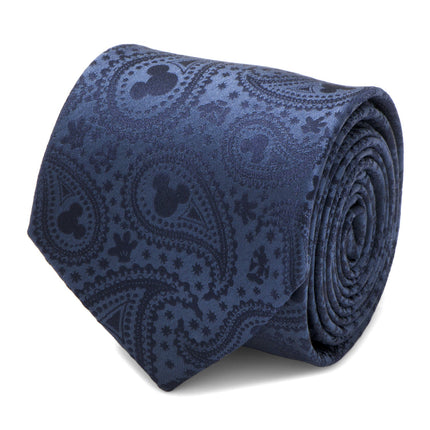 Disney Mickey Mouse Navy Paisley Men's Tie Disney Ties - Paul Malone.com