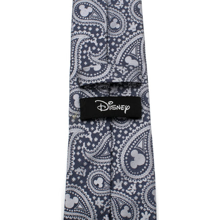 Disney Mickey Mouse Gray Paisley Mens Tie Disney Ties - Paul Malone.com