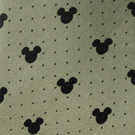 Disney Mickey Mouse Silhouette Dot Green Men's Tie Disney Ties - Paul Malone.com