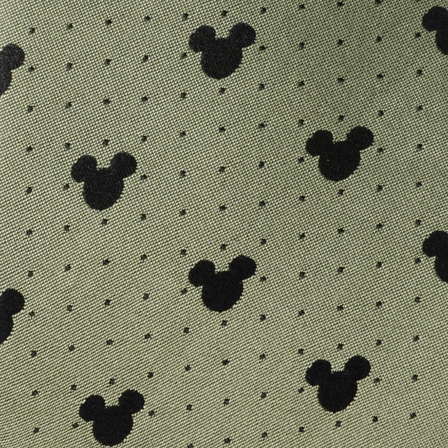 Disney Mickey Mouse Silhouette Dot Green Men's Tie Cufflinks.com Tie - Paul Malone.com