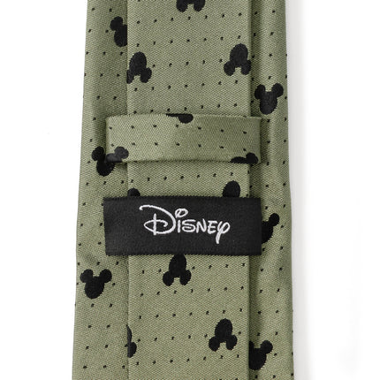 Disney Mickey Mouse Silhouette Dot Green Men's Tie Disney Ties - Paul Malone.com