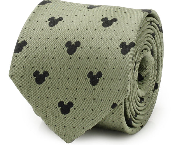 Disney Mickey Mouse Silhouette Dot Green Men