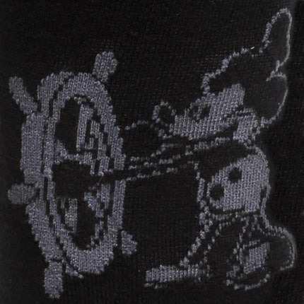 Disney Mickey Mouse Steamboat Willie Sock and Mickey Blue Lapel Pin Gift Set Disney Socks - Paul Malone.com