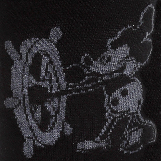 Disney Mickey Mouse Steamboat Willie Sock and Mickey Blue Lapel Pin Gift Set Disney Socks - Paul Malone.com
