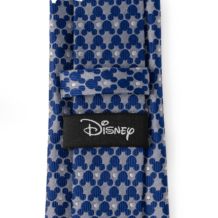Disney Mickey Mouse Silhouette Pattern Dot Blue Tie Disney Ties - Paul Malone.com