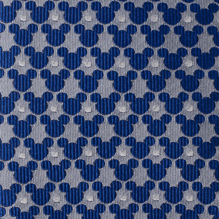 Disney Mickey Mouse Silhouette Pattern Dot Blue Tie Disney Ties - Paul Malone.com