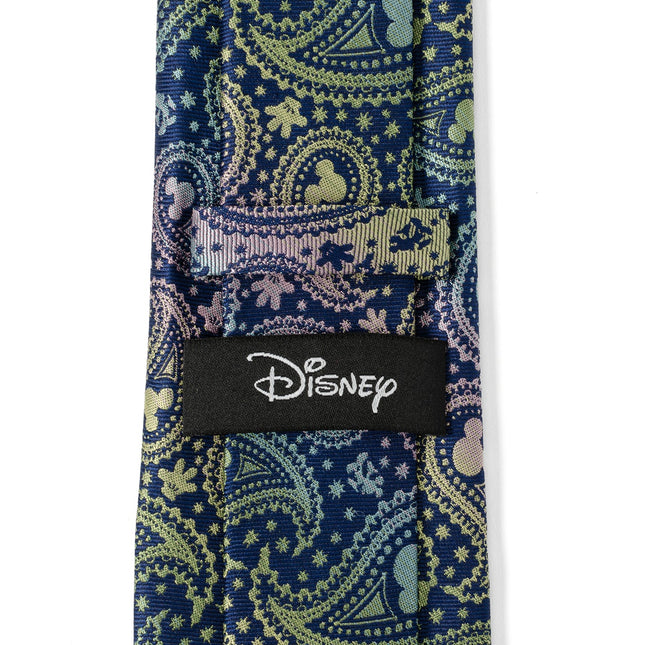 Disney Mickey Mouse Silhouette Iridescent Paisley Navy Tie Cufflinks.com Ties - Paul Malone.com