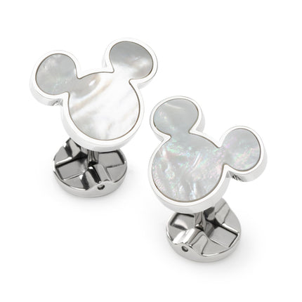 Disney Mickey Mouse Mother of Pearl Cufflinks Disney Cufflinks - Paul Malone.com