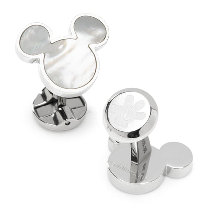 Disney Mickey Mouse Mother of Pearl Cufflinks Disney Cufflinks - Paul Malone.com