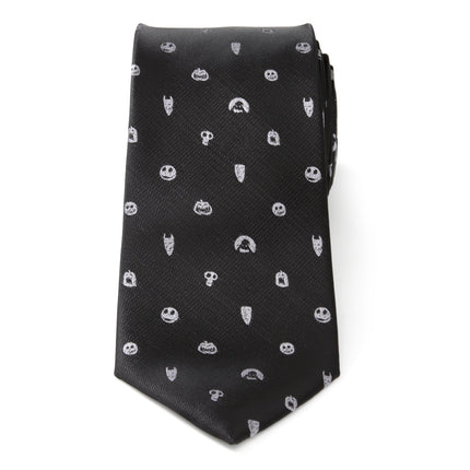 Disney The Nightmare Before Christmas Black Gray Men's Tie Cufflinks.com Tie - Paul Malone.com