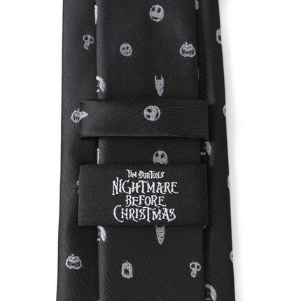Disney The Nightmare Before Christmas Black Gray Men's Tie Cufflinks.com Tie - Paul Malone.com