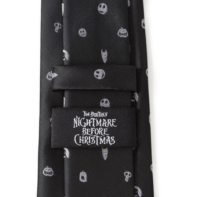 Disney The Nightmare Before Christmas Black Gray Men's Tie Cufflinks.com Tie - Paul Malone.com