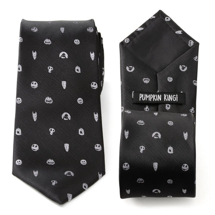 Disney The Nightmare Before Christmas Black Gray Men's Tie Cufflinks.com Tie - Paul Malone.com
