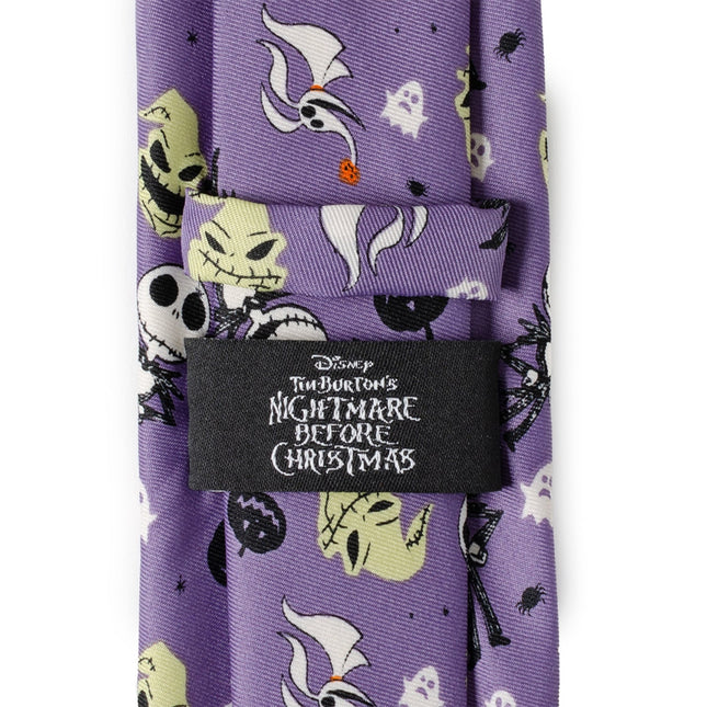 Disney The Nightmare Before Christmas Purple Men's Tie Cufflinks.com Tie - Paul Malone.com
