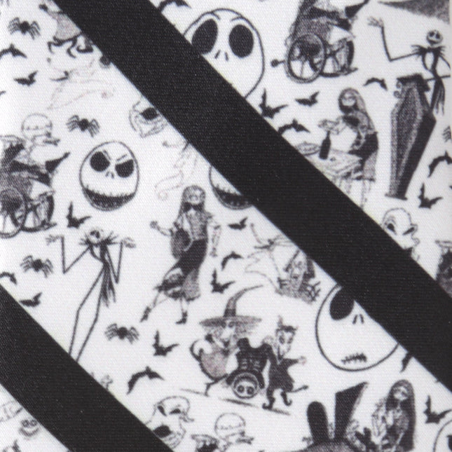 Disney The Nightmare Before Christmas Striped Black Men's Tie Cufflinks.com Tie - Paul Malone.com