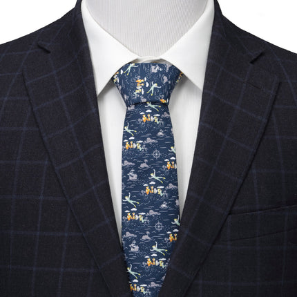 Disney Peter Pan Flying Blue Men's Tie Disney Ties - Paul Malone.com