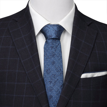 Disney Peter Pan Treasure Map Navy Dot Men's Tie Disney Ties - Paul Malone.com