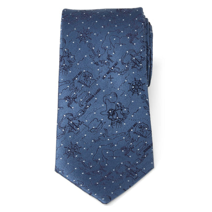 Disney Peter Pan Treasure Map Navy Dot Men's Tie Disney Ties - Paul Malone.com