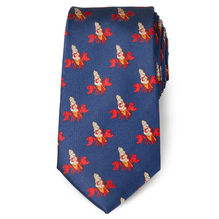Disney The Little Mermaid Sebastian Hidden Message Blue Men's Tie Disney Ties - Paul Malone.com