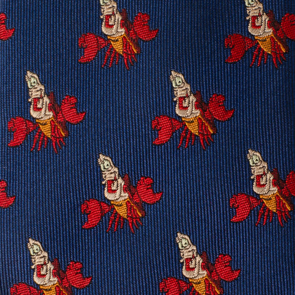 Disney The Little Mermaid Sebastian Hidden Message Blue Men's Tie Disney Ties - Paul Malone.com
