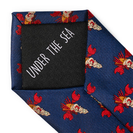 Disney The Little Mermaid Sebastian Hidden Message Blue Men's Tie Disney Ties - Paul Malone.com