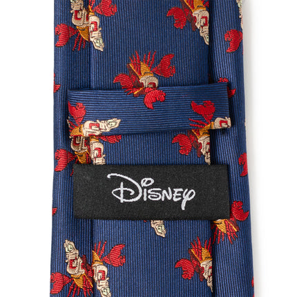 Disney The Little Mermaid Sebastian Hidden Message Blue Men's Tie Disney Ties - Paul Malone.com