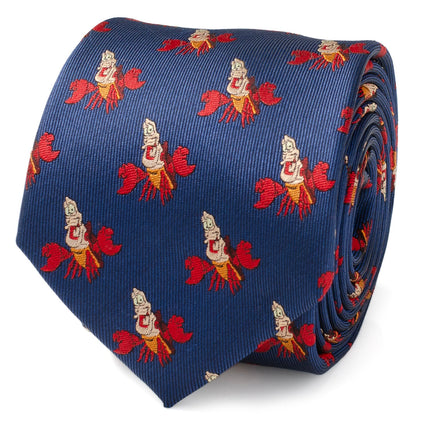Disney The Little Mermaid Sebastian Hidden Message Blue Men's Tie Disney Ties - Paul Malone.com